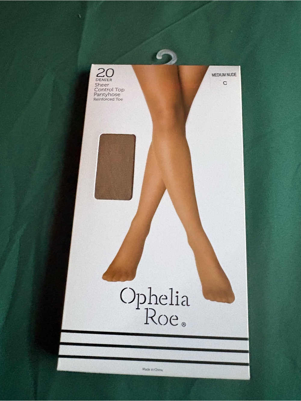 Ophelia Roe Medium Nude Sheer Control Top Pantyhose - 20 Denier